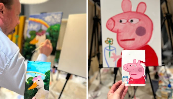 Wine & Paint in Warsaw – Another Hoof Meet-Up in our showroom