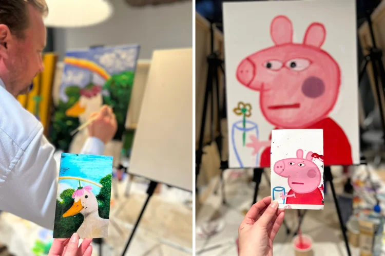 Wine & Paint in Warsaw – Another Hoof Meet-Up in our showroom