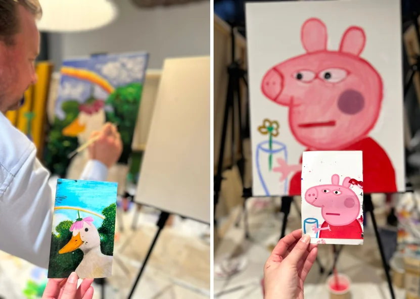 Wine & Paint in Warsaw – Another Hoof Meet-Up in our showroom