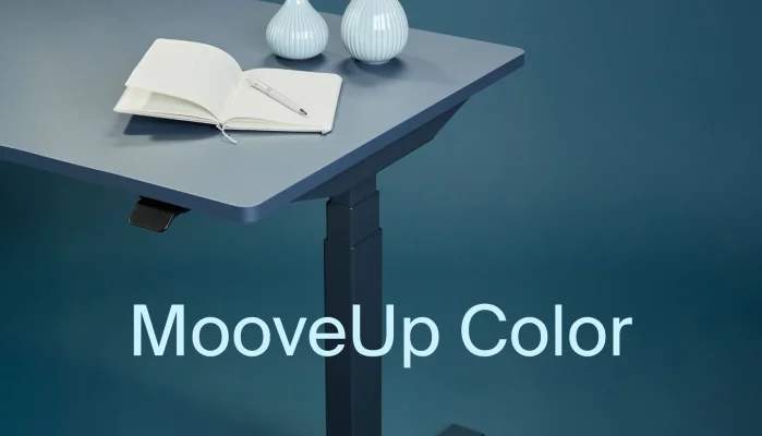 MooveUp Color – the new version of Hoof’s well-proven sit-stand desk system