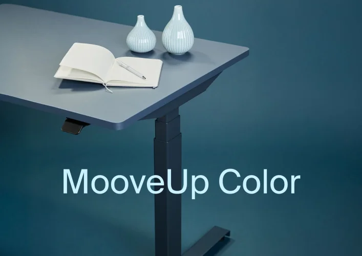 MooveUp Color – the new version of Hoof’s well-proven sit-stand desk system