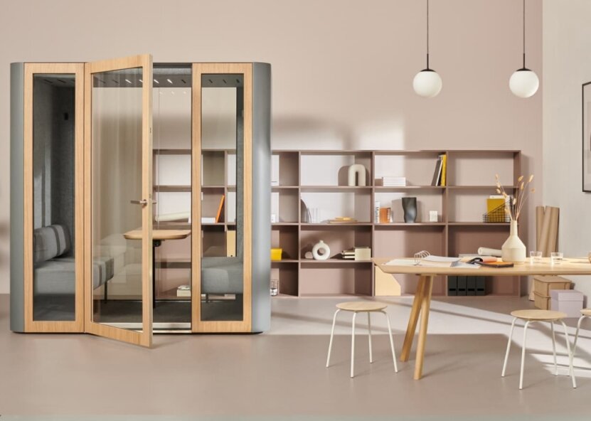 Hear the silence. Acoustic pods for more effective work for extraverts and introverts