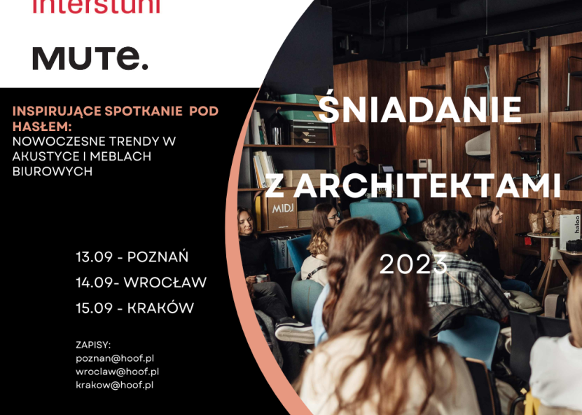 Wrześniowy cykl Śniadanie z Architektami już za dwa tygodnie!